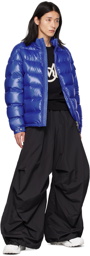 Moncler Blue Bourne Short Down Jacket