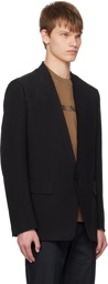 ZEGNA Black Raw Edge Blazer