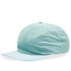 Lite Year 2-Tone Cotton 6 Panel Cap in Patina Green/Blue