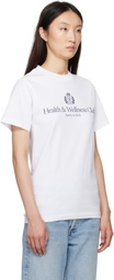 Sporty & Rich White H&W Crest T-shirt