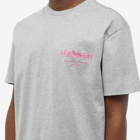 Alexander McQueen Men's Small Logo T-Shirt in Pale Grey