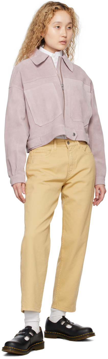 YMC Pink Stevie Leather Jacket