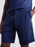 Derek Rose - London Printed Stretch-Modal Jersey Drawstring Pyjama Shorts - Blue