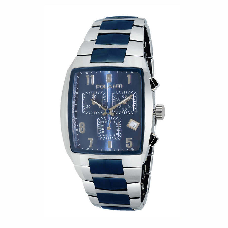 Polanti Valor Chronograph Quartz Blue Dial Mens Watch PO1085-CBU