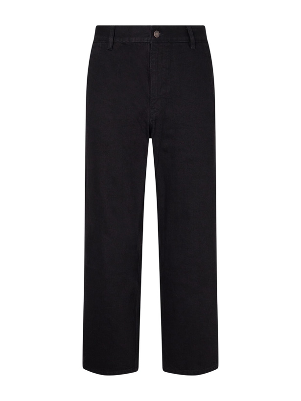 Photo: Jeanerica - Genua Straight-Leg Cotton-Blend Chino Trousers - Black