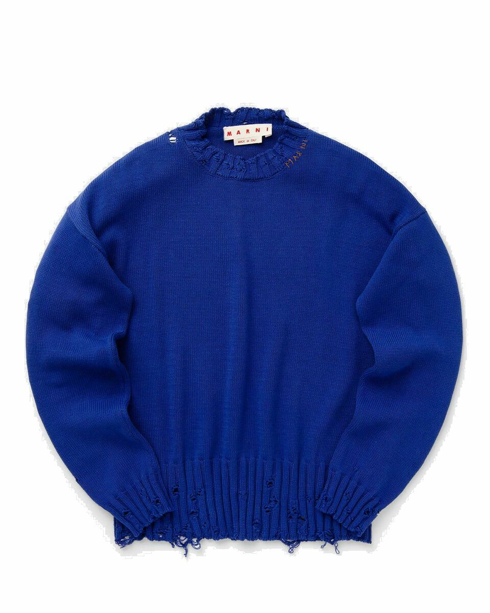 Photo: Marni Roundneck Sweater Blue - Mens - Pullovers