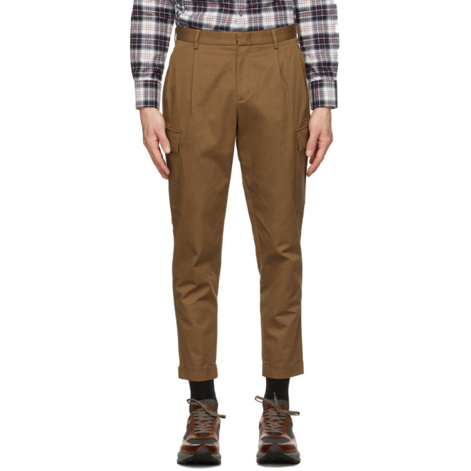 Photo: Z Zegna Brown Canvas Cargo Pants