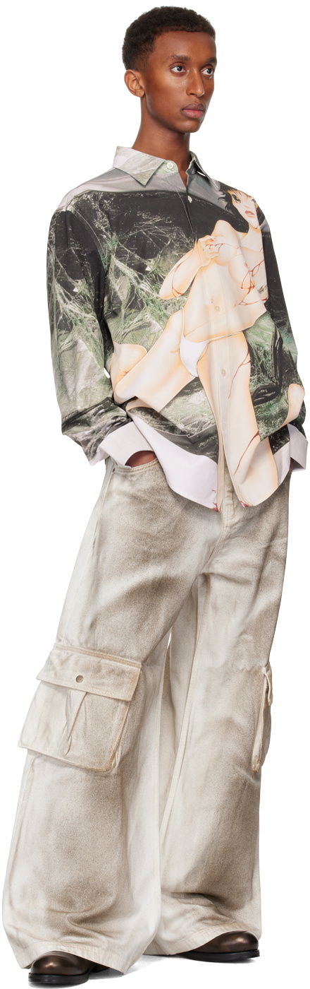 Mowalola Green Crash Shirt