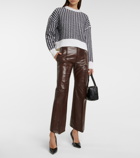 Bottega Veneta - Mid-rise cropped leather pants