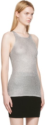 TOM FORD Silver Cashmere Tank Top