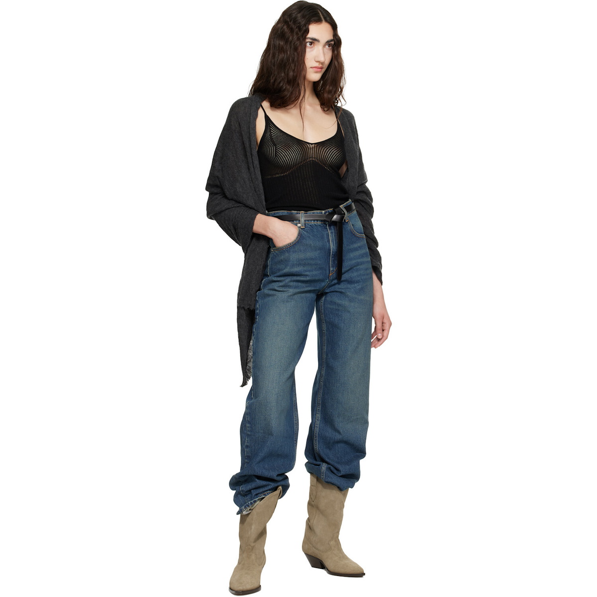 Isabel Marant Black Saloma Tank Top