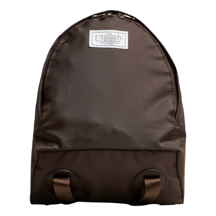 Photo: Unlikely Dry Goods Men's Equipment Sleeping Bag Carrier Mini Backp in Brown