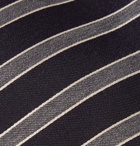 Canali - 8cm Striped Wool and Silk-Blend Tie - Men - Midnight blue