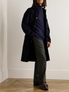 De Bonne Facture - Wool-Bouclé Zip-Up Sweater - Blue
