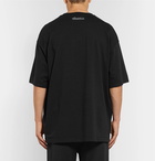 Lanvin - Oversized Printed Cotton-Jersey T-Shirt - Men - Black