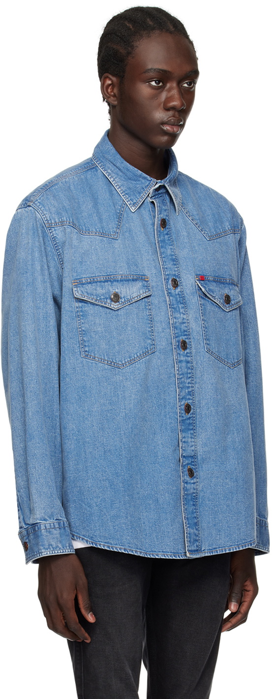Hugo Blue Oversized Denim Shirt