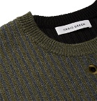 Craig Green - Colour-Block Ribbed Wool Sweater - Green