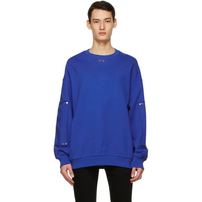 Photo: Givenchy Blue Oversized Stud Sweatshirt