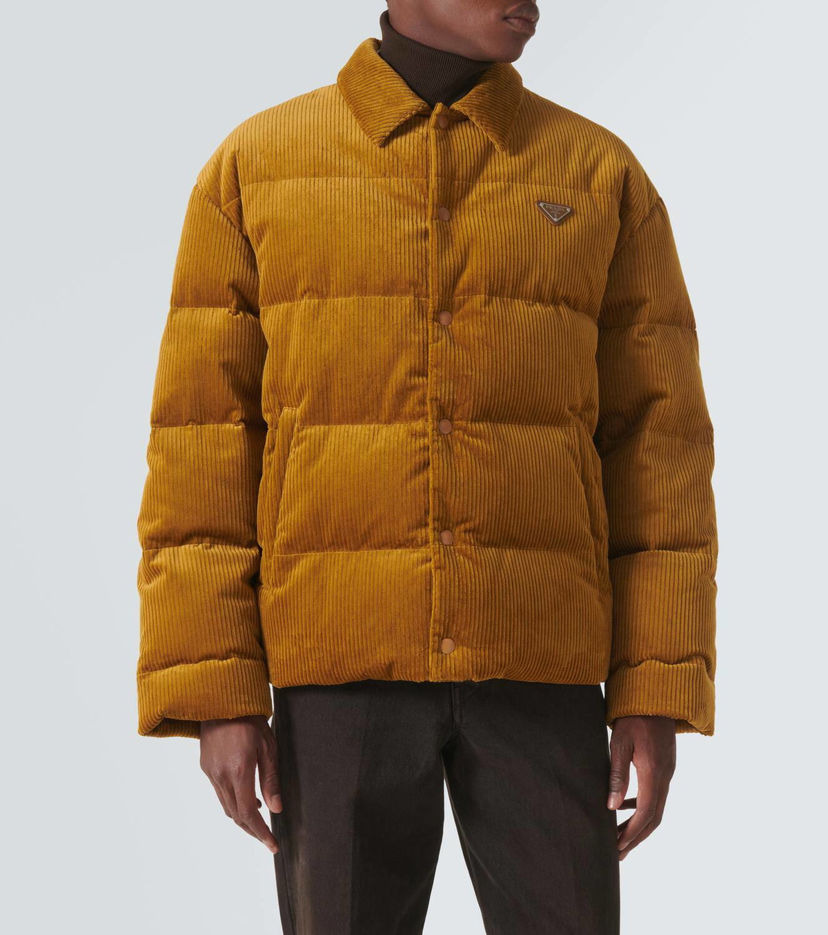 Prada Cotton corduroy puffer jacket Prada