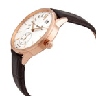 Edox Quartz White Dial Brown Leather Mens Watch 34500 37R AIR