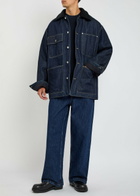 Jil Sander Oversized Denim Jacket Dark Blue