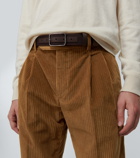 Loro Piana - Jasper pleated corduroy pants