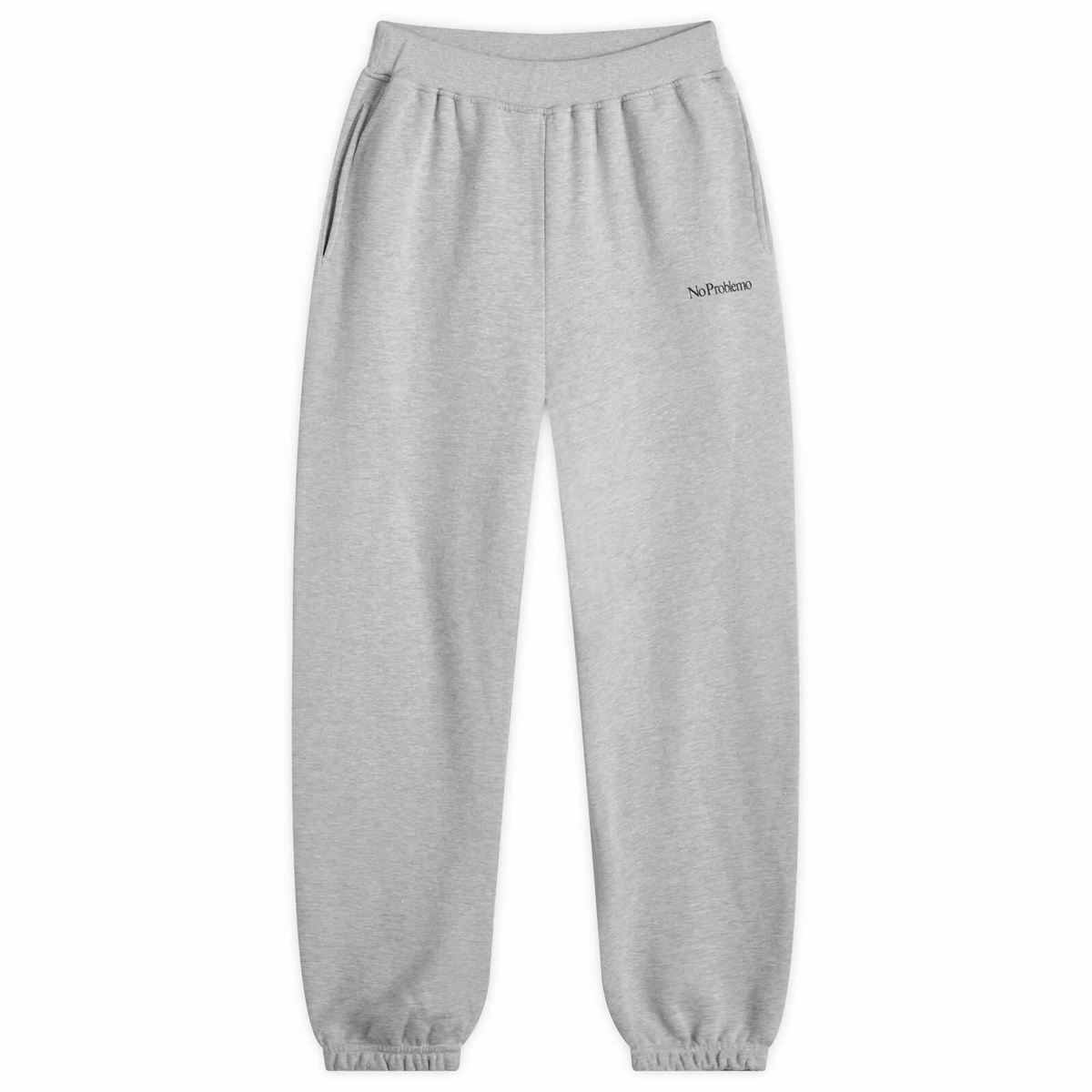 No Problemo Men's Mini Problemo Sweat Pants in Grey Marl