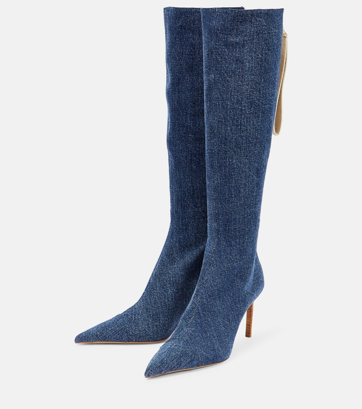 Jacquemus - Les Bottes Cordao denim knee-high boots