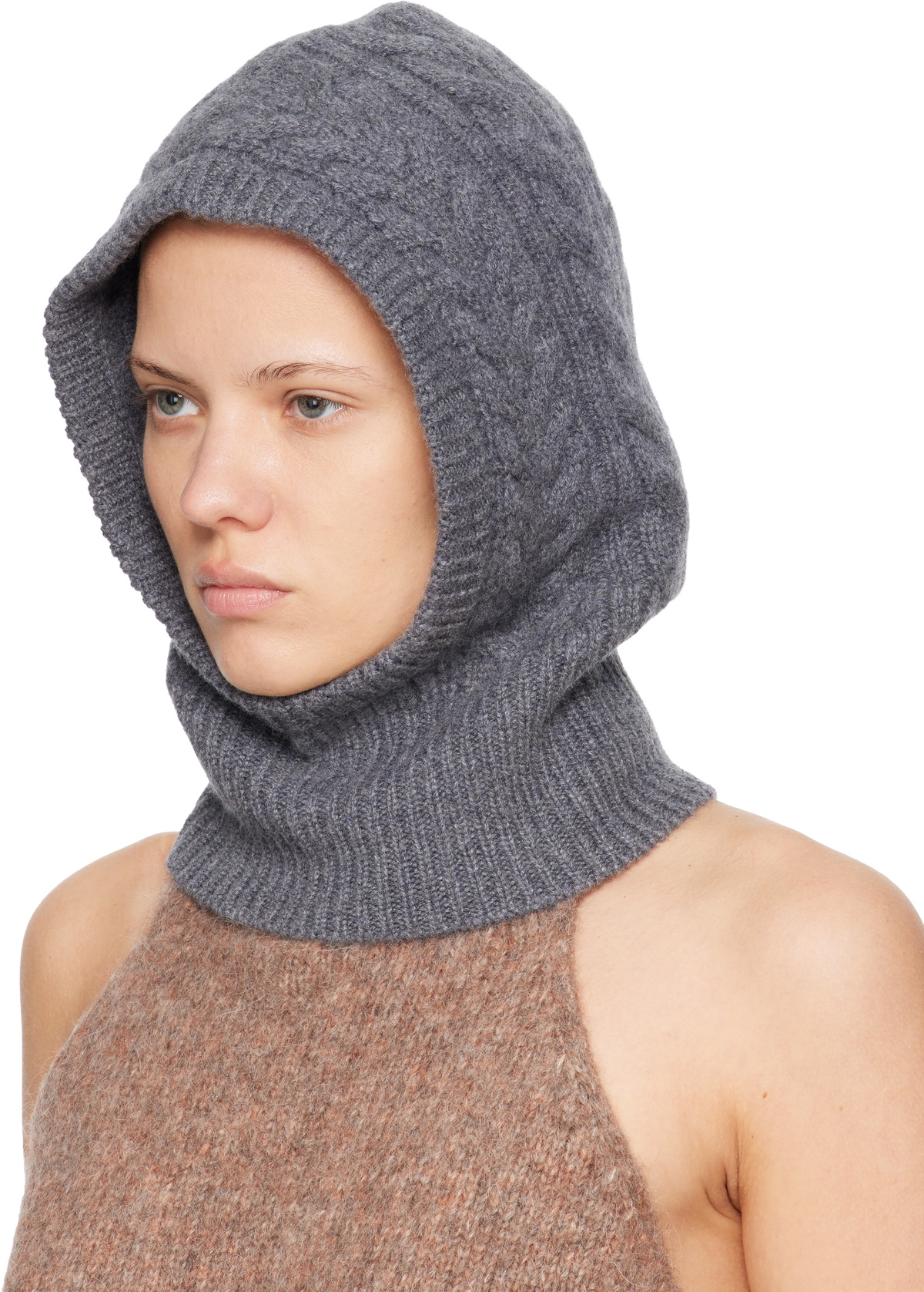 LISA YANG Gray Ylda Balaclava
