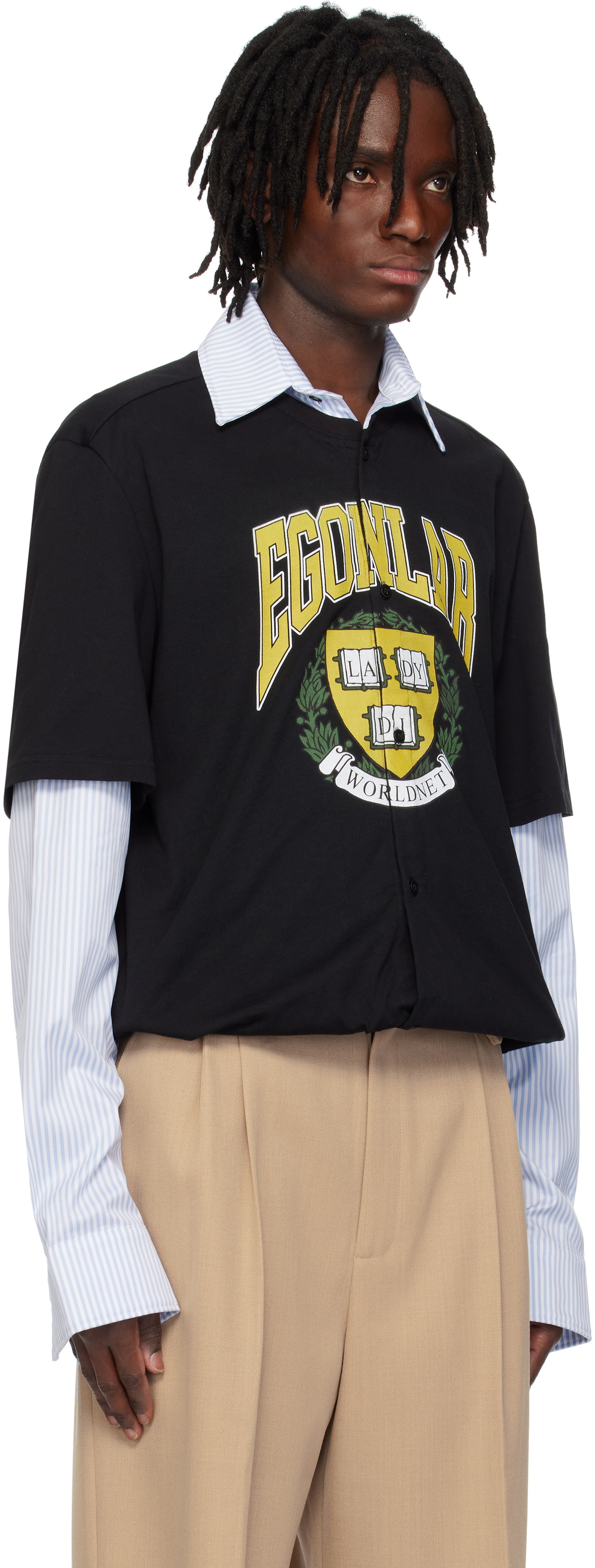 EGONlab Multicolor Worldnet Edition Stripes Elliot T-shirt Shirt