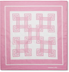 Massimo Alba - Printed Cotton Pocket Square - Pink