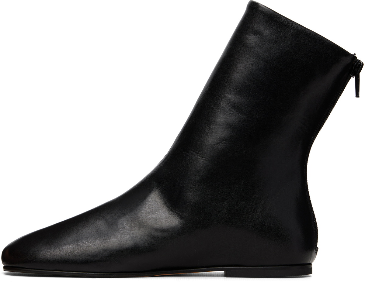 JUDE Black Floor Ankle Boots
