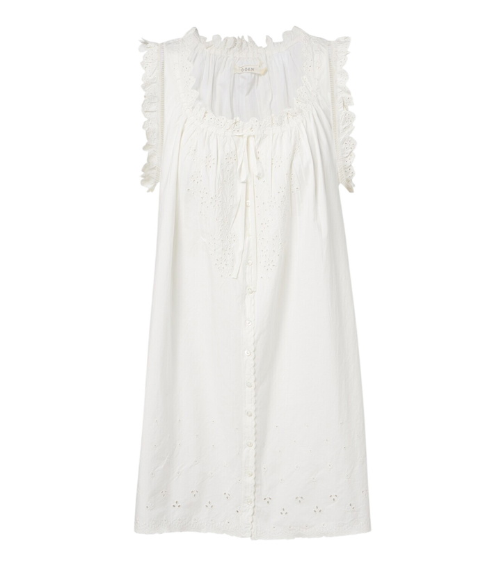 Photo: Dôen Nessie broderie anglaise cotton minidress