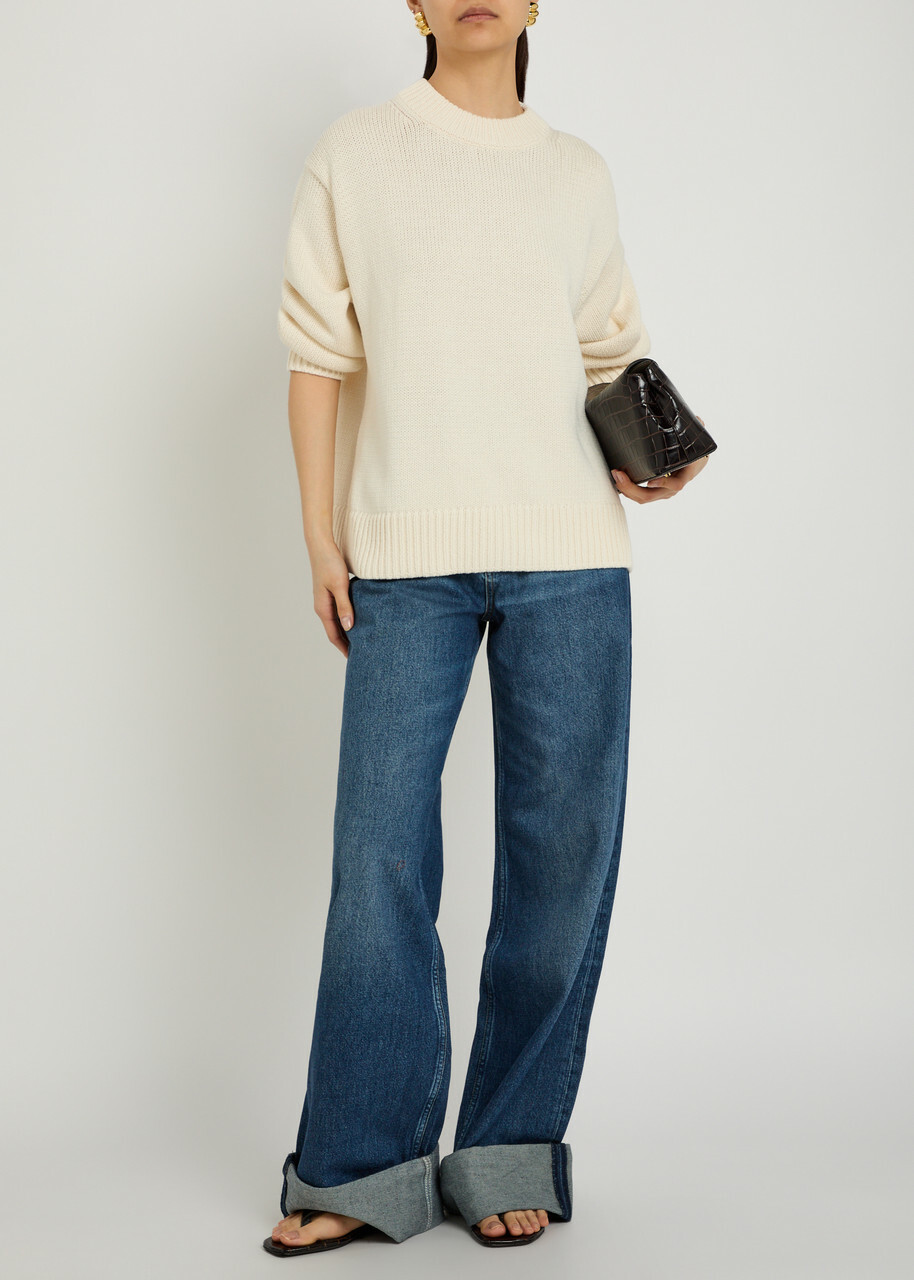 Reformation Cary Wide-leg Jeans Denim