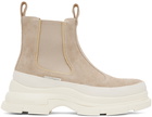 both Beige Gao Eva Chelsea Boots