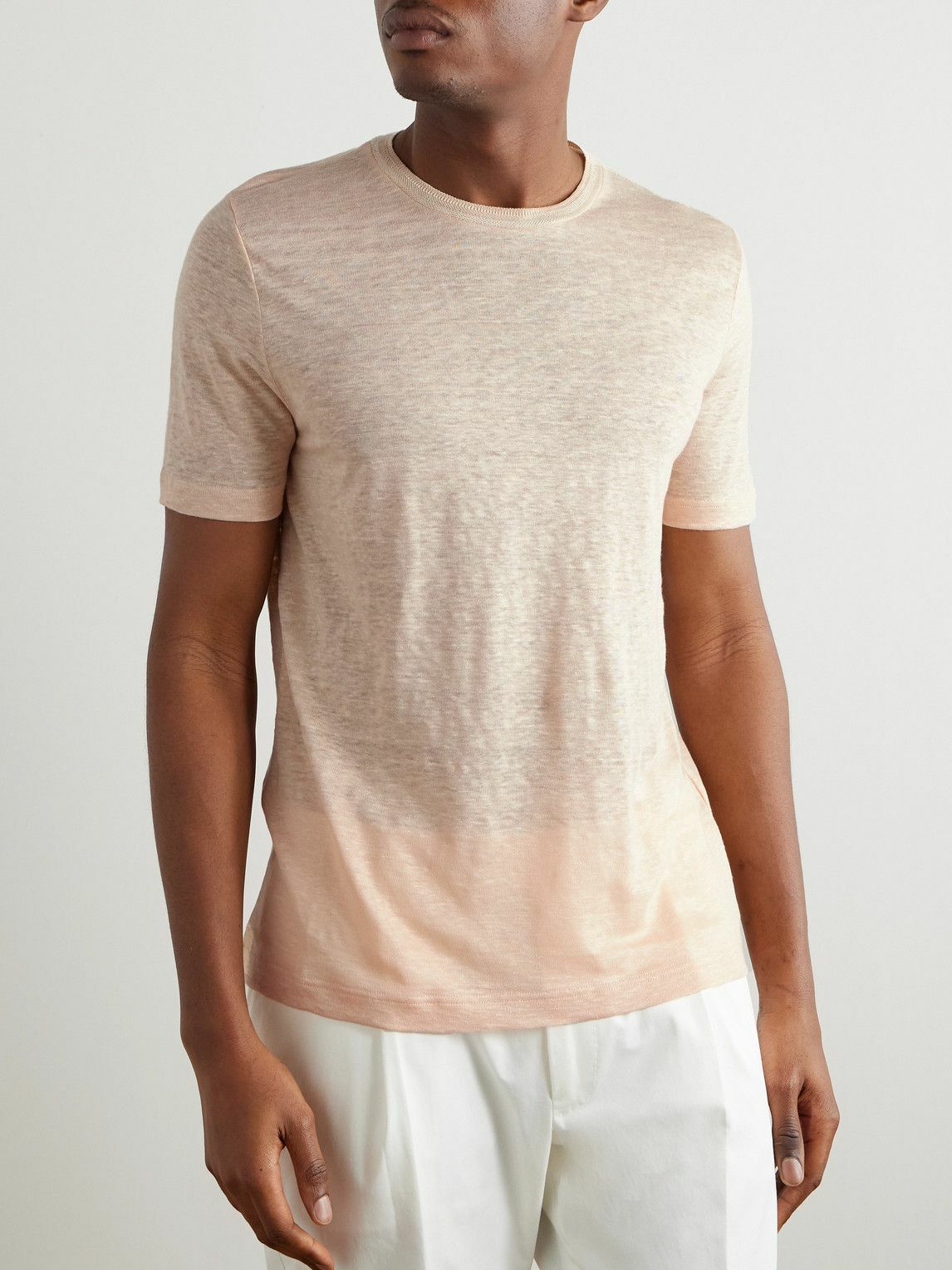 Loro Piana - Linen T-Shirt - Orange