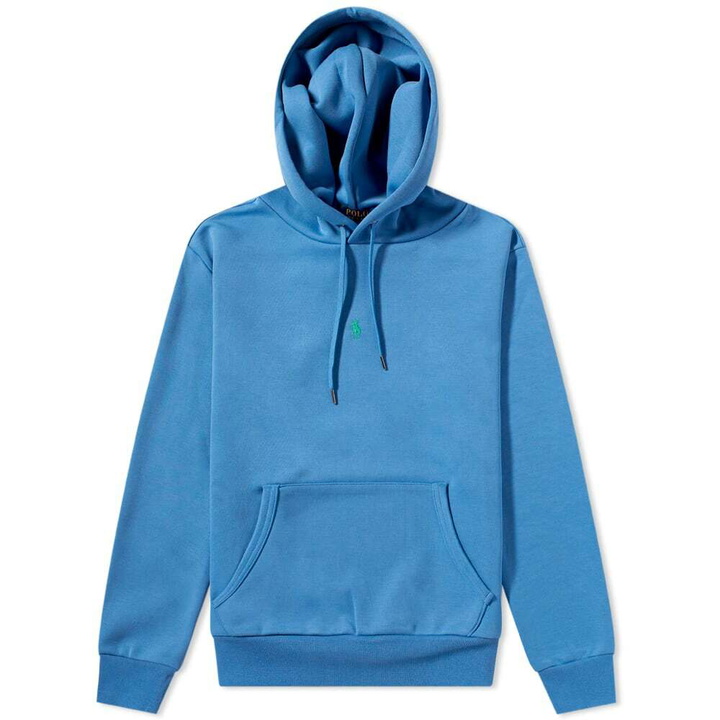 Photo: Polo Ralph Lauren Men's Centre Logo Popover Hoody in Retreat Blue