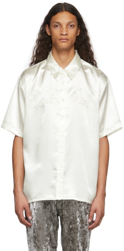 Photo: Martine Rose Off-White Satin Casual Shirt