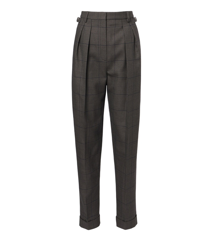 Photo: Mugler Checked wool straight pants