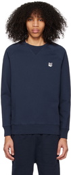 Maison Kitsuné Navy Fox Head Sweatshirt