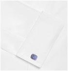 Trianon - 18-Karat White Gold, Sapphire and Diamond Cufflinks - Silver