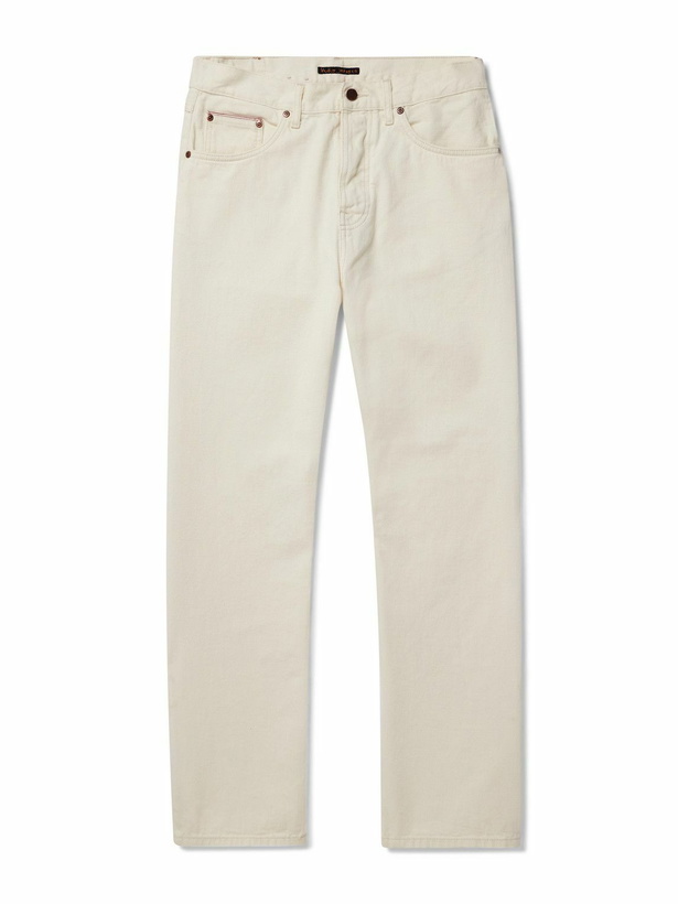 Photo: Nudie Jeans - Tuff Tony Slim-Fit Selvedge Jeans - Neutrals