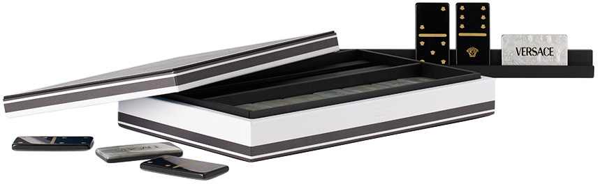 Versace Black Barocco Domino Set