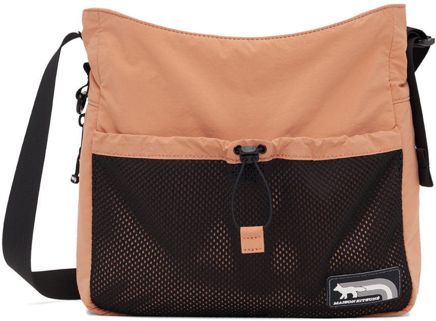Maison Kitsuné Black Nylon Crossbody Bag Maison Kitsune