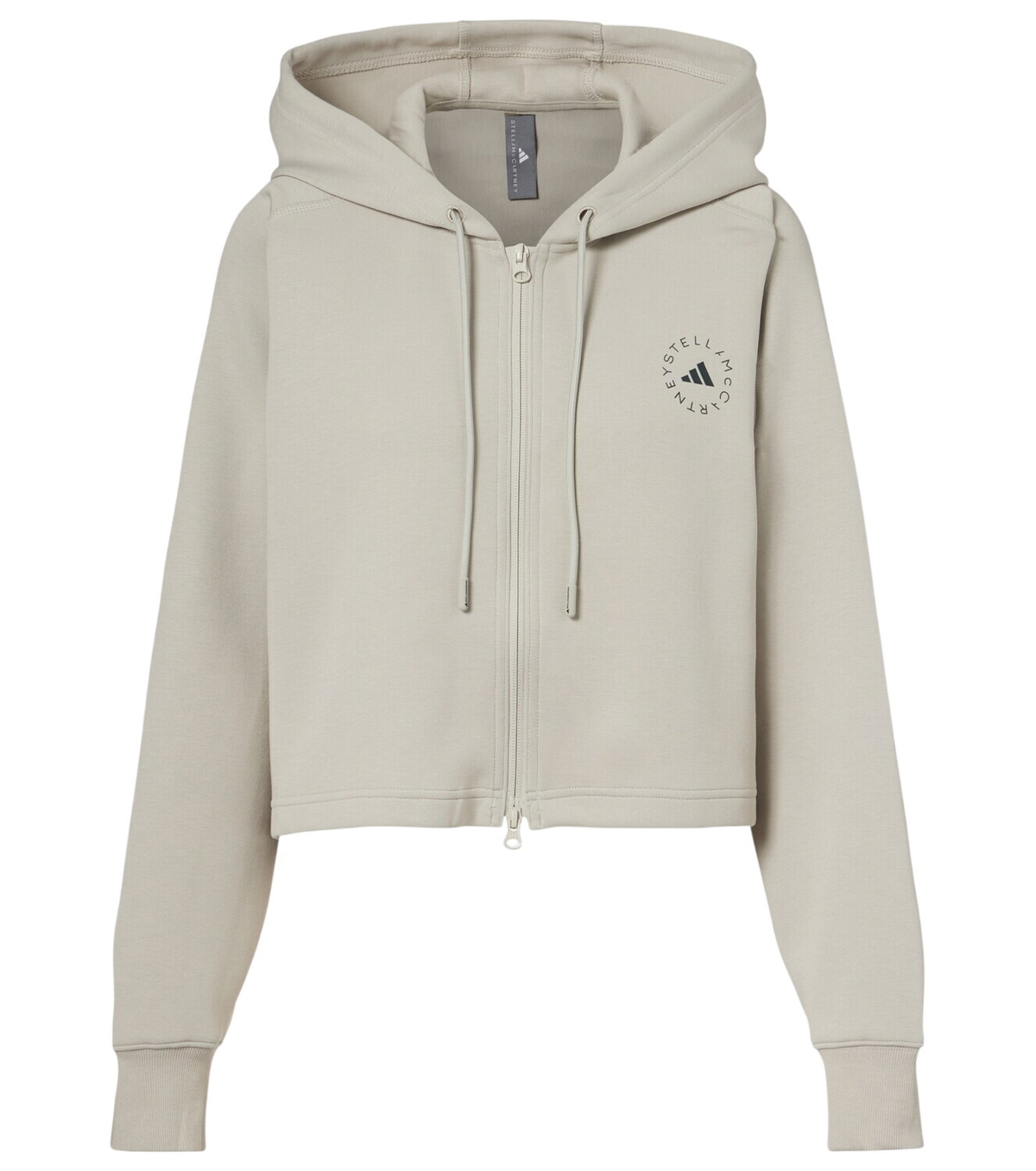 Adidas by Stella McCartney - Cropped zip-up jersey hoodie adidas