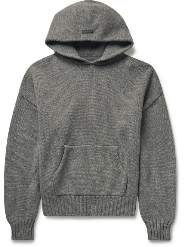 Photo: FEAR OF GOD - Oversized Wool Hoodie - Gray