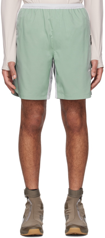 Photo: Parel Studios Green Paneled Shorts