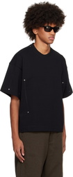Karmuel Young Black Square Second Skin XY-Plane Vacuum T-shirt