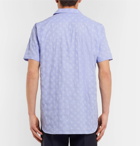 Comme des Garçons SHIRT - Camp-Collar Polka-Dot Cotton-Seersucker Shirt - Men - Light blue