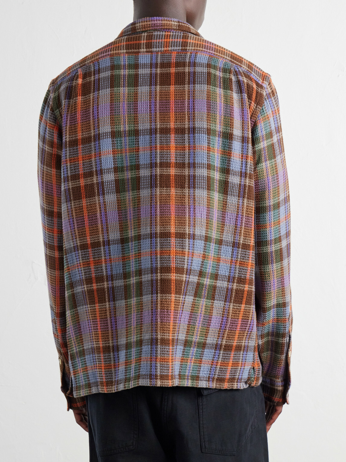 Polo Ralph Lauren - Checked Cotton-Waffle Shirt - Brown